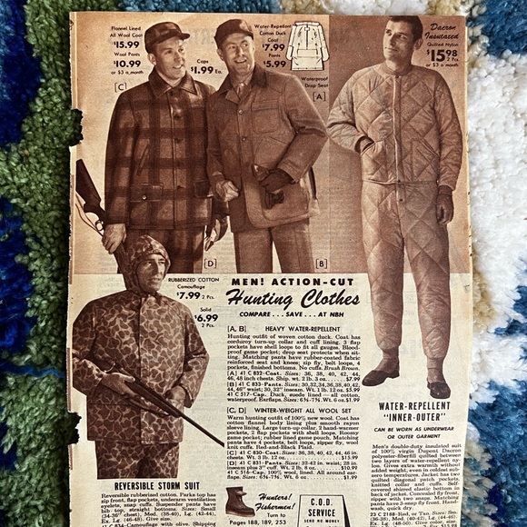 Vintage Hunting set! Magazine clippings and vintage map ART - Picture 2 of 5